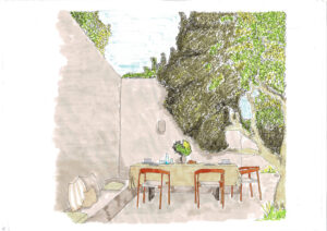 Casa ristrutturata in dialogo con la natura